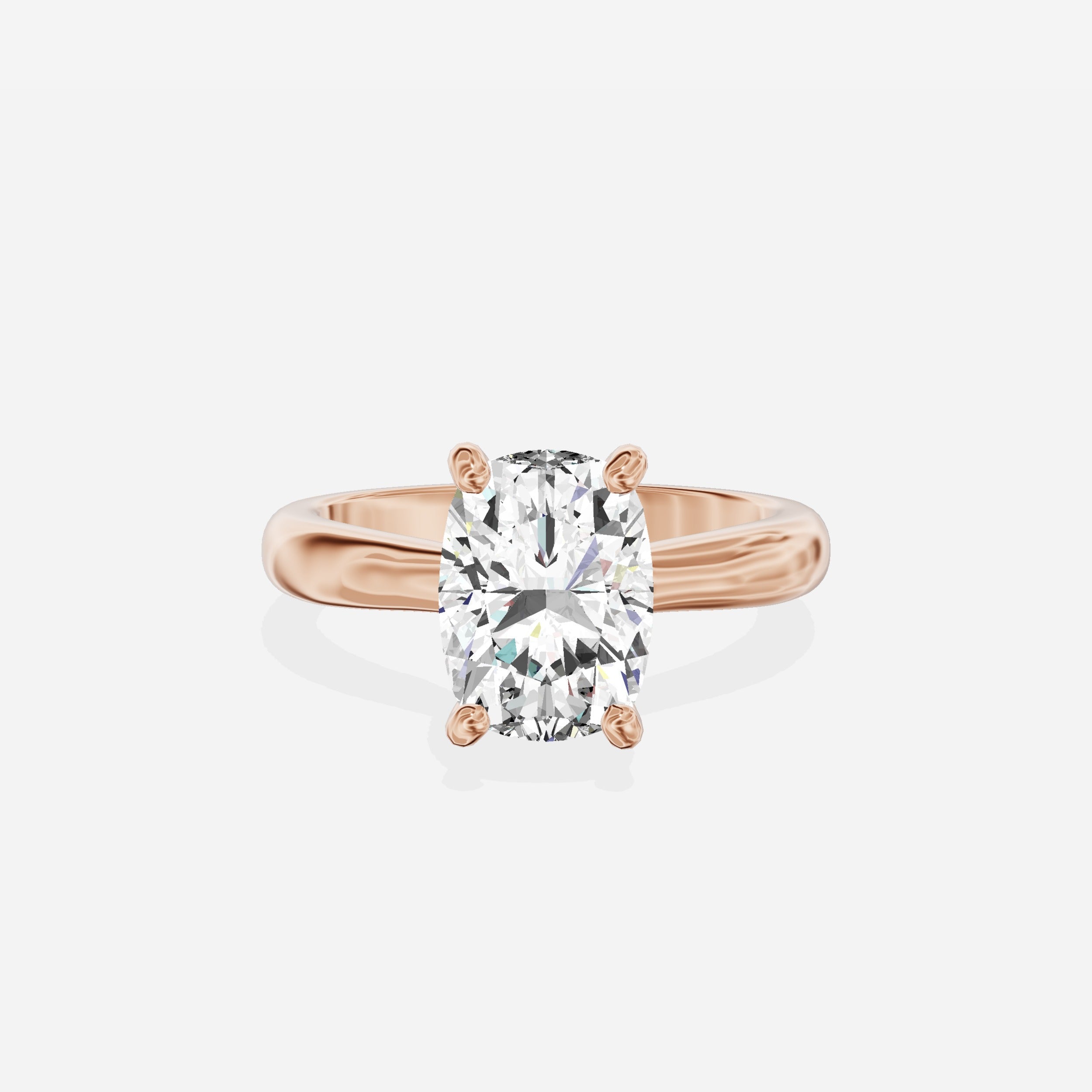 Secret Diamond Solitaire Engagement Ring