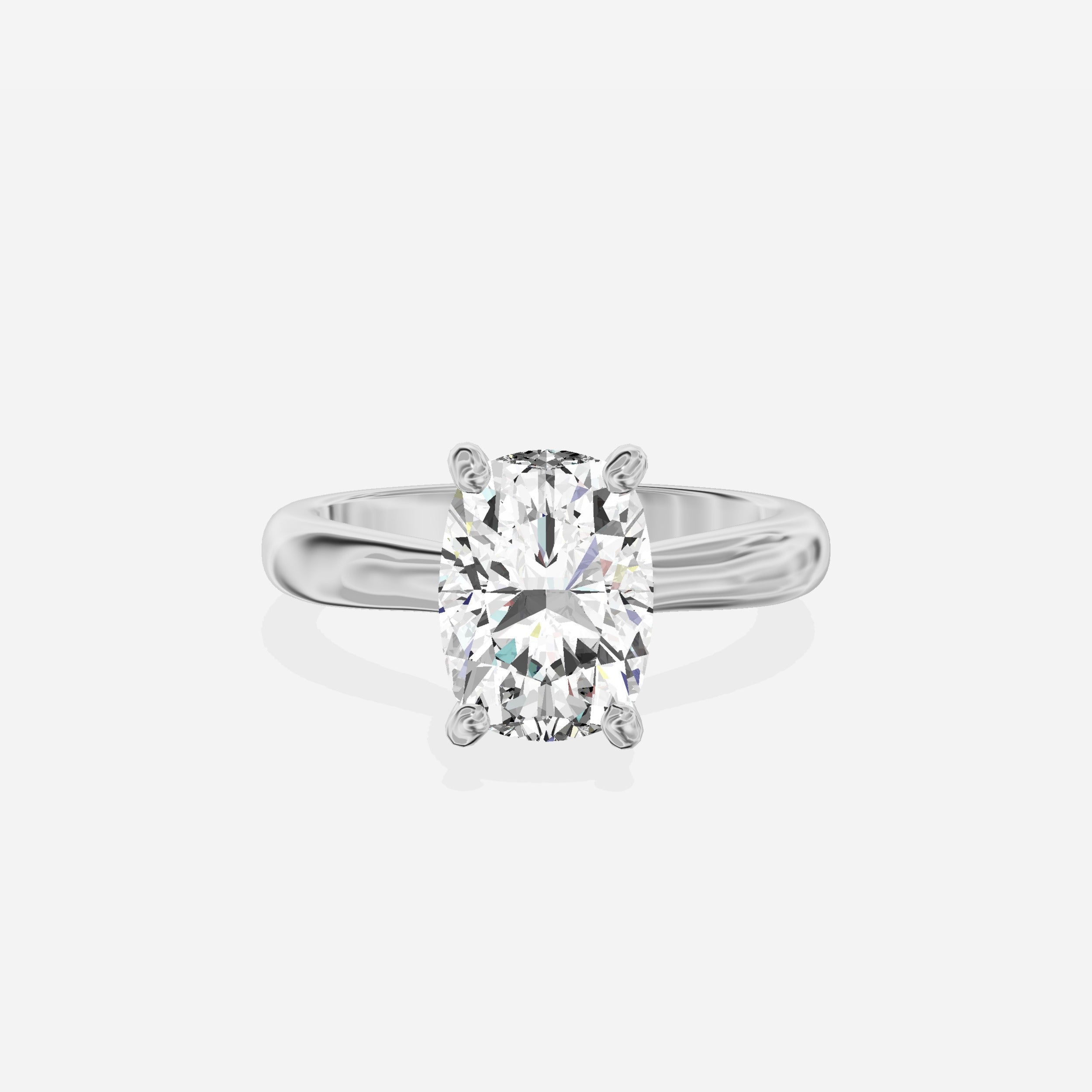 Secret Diamond Solitaire Engagement Ring