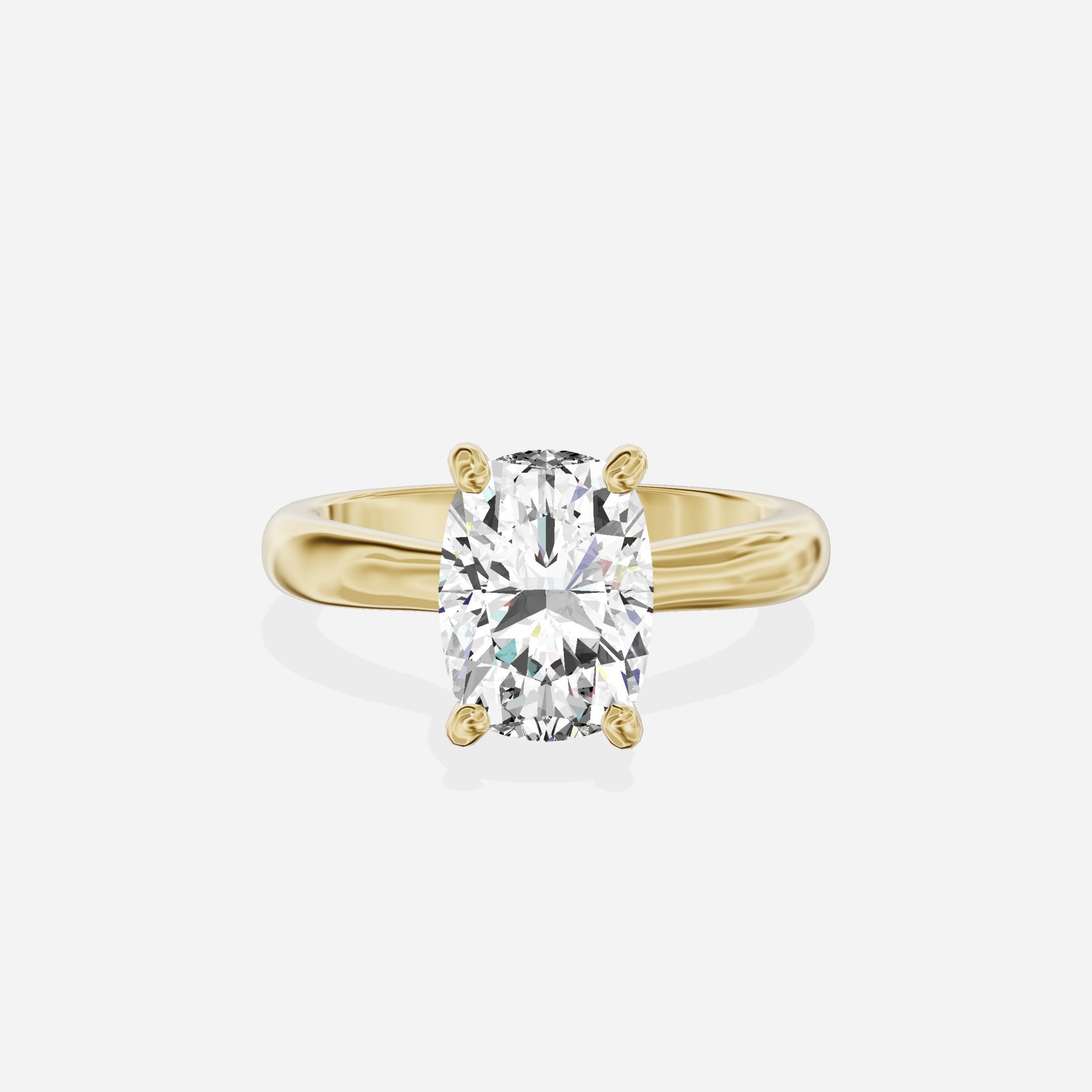 Secret Diamond Solitaire Engagement Ring