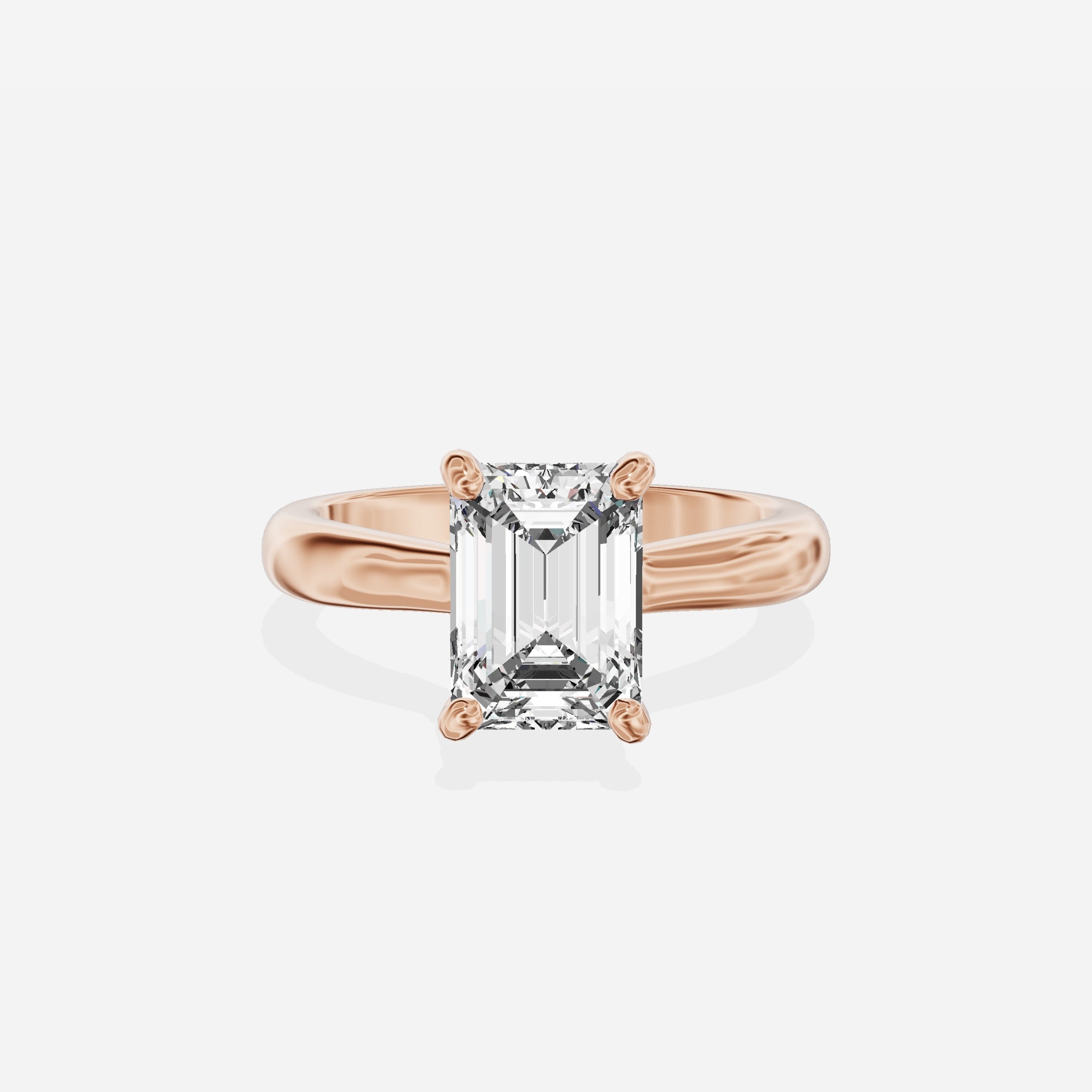Secret Diamond Solitaire Engagement Ring