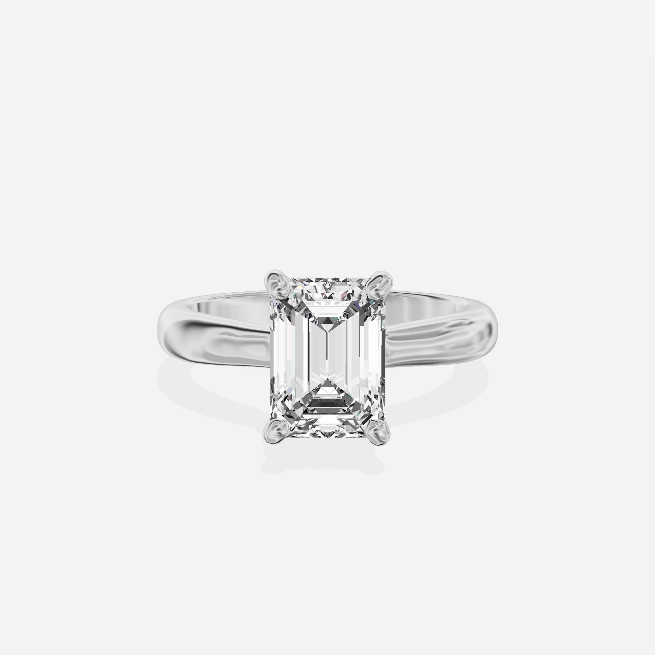 Secret Diamond Solitaire Engagement Ring