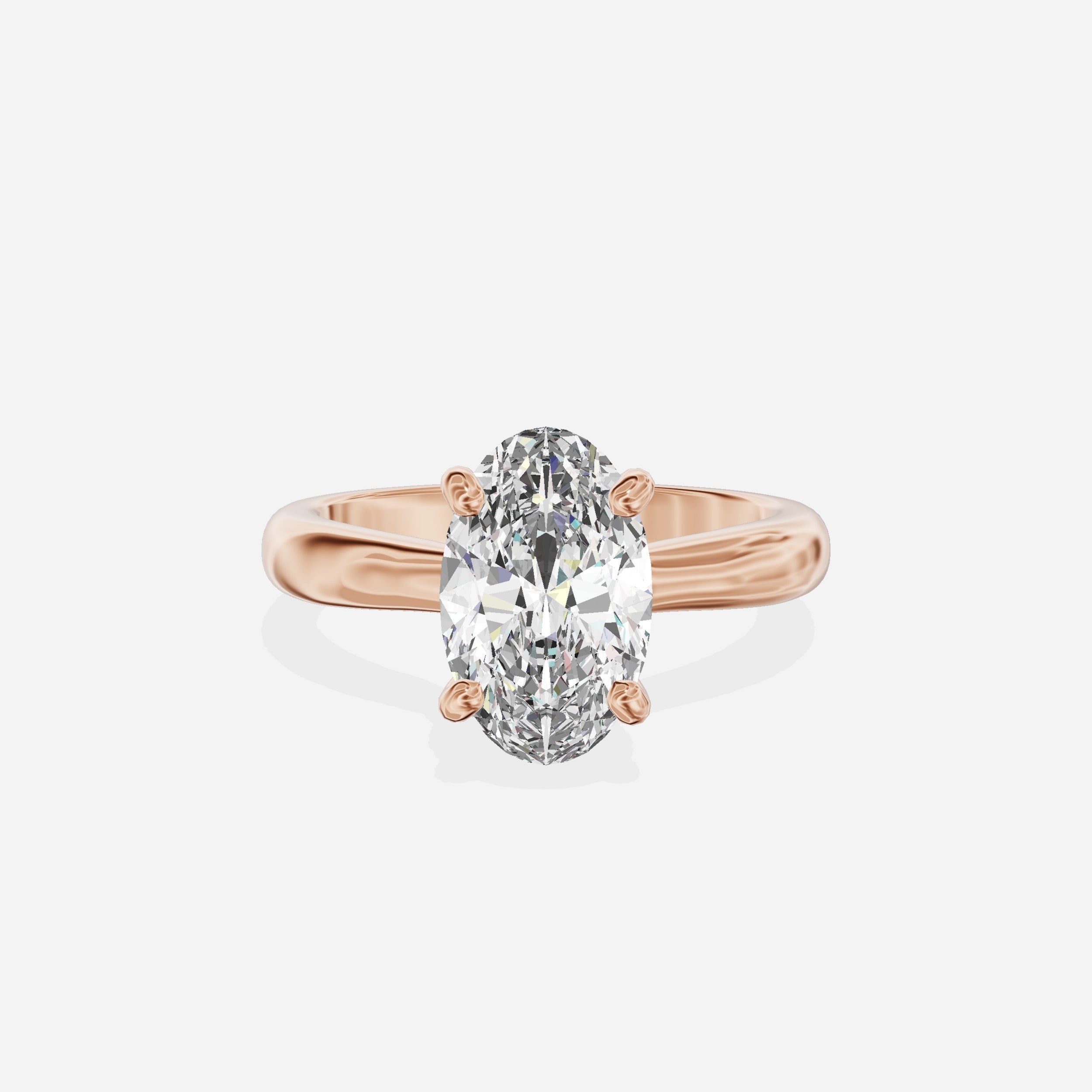 Secret Diamond Solitaire Engagement Ring
