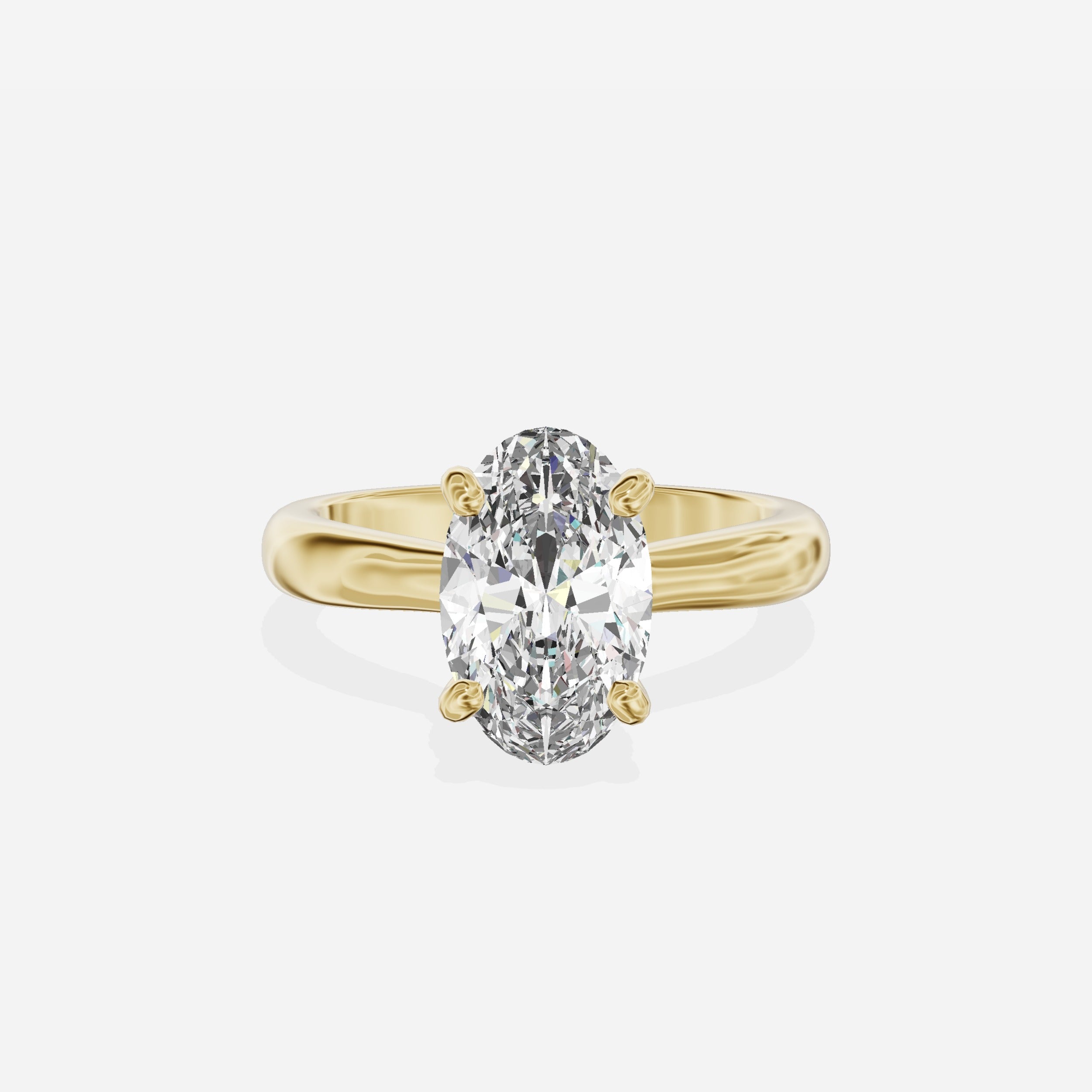 Secret Diamond Solitaire Engagement Ring