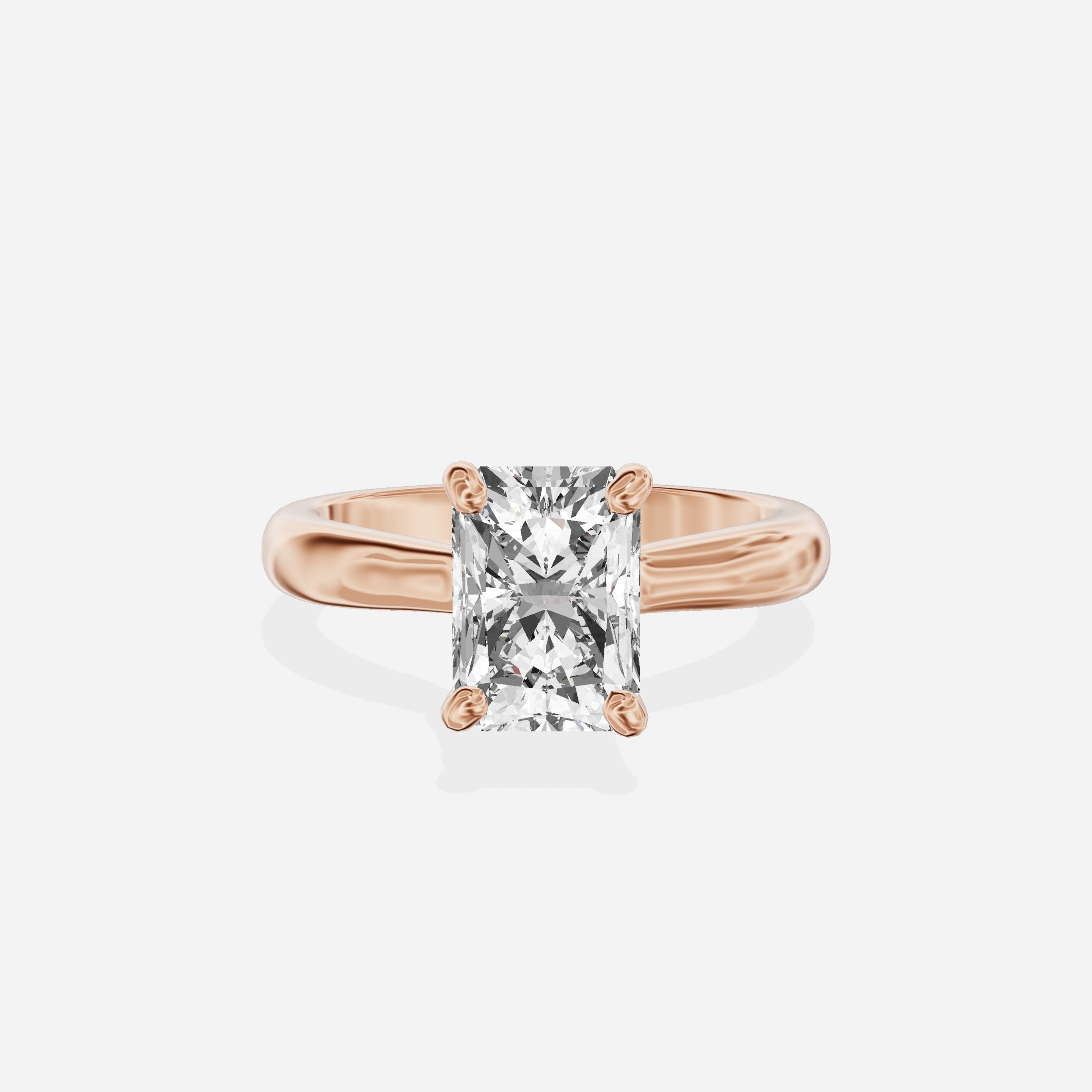 Secret Diamond Solitaire Engagement Ring