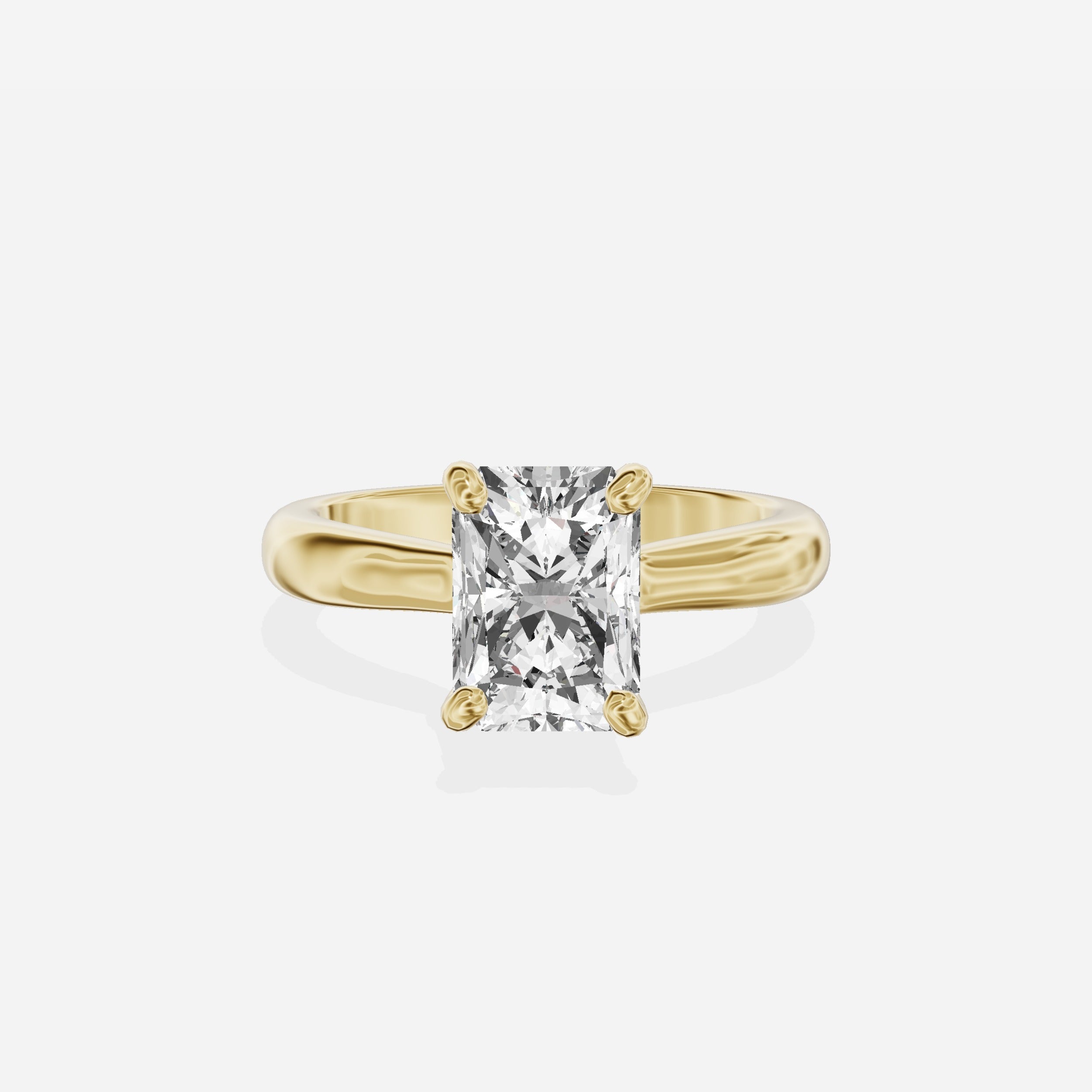 Secret Diamond Solitaire Engagement Ring