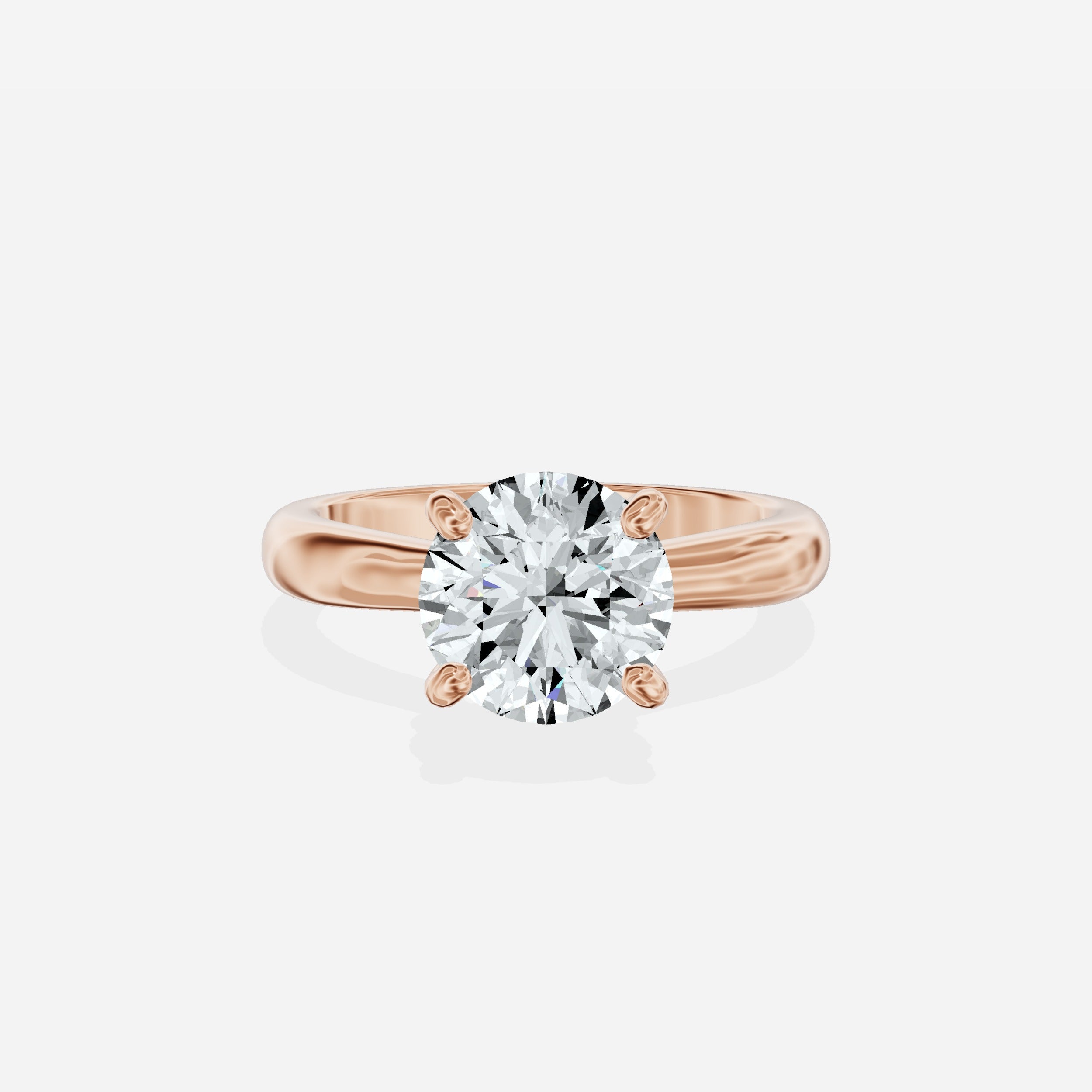 Secret Diamond Solitaire Engagement Ring