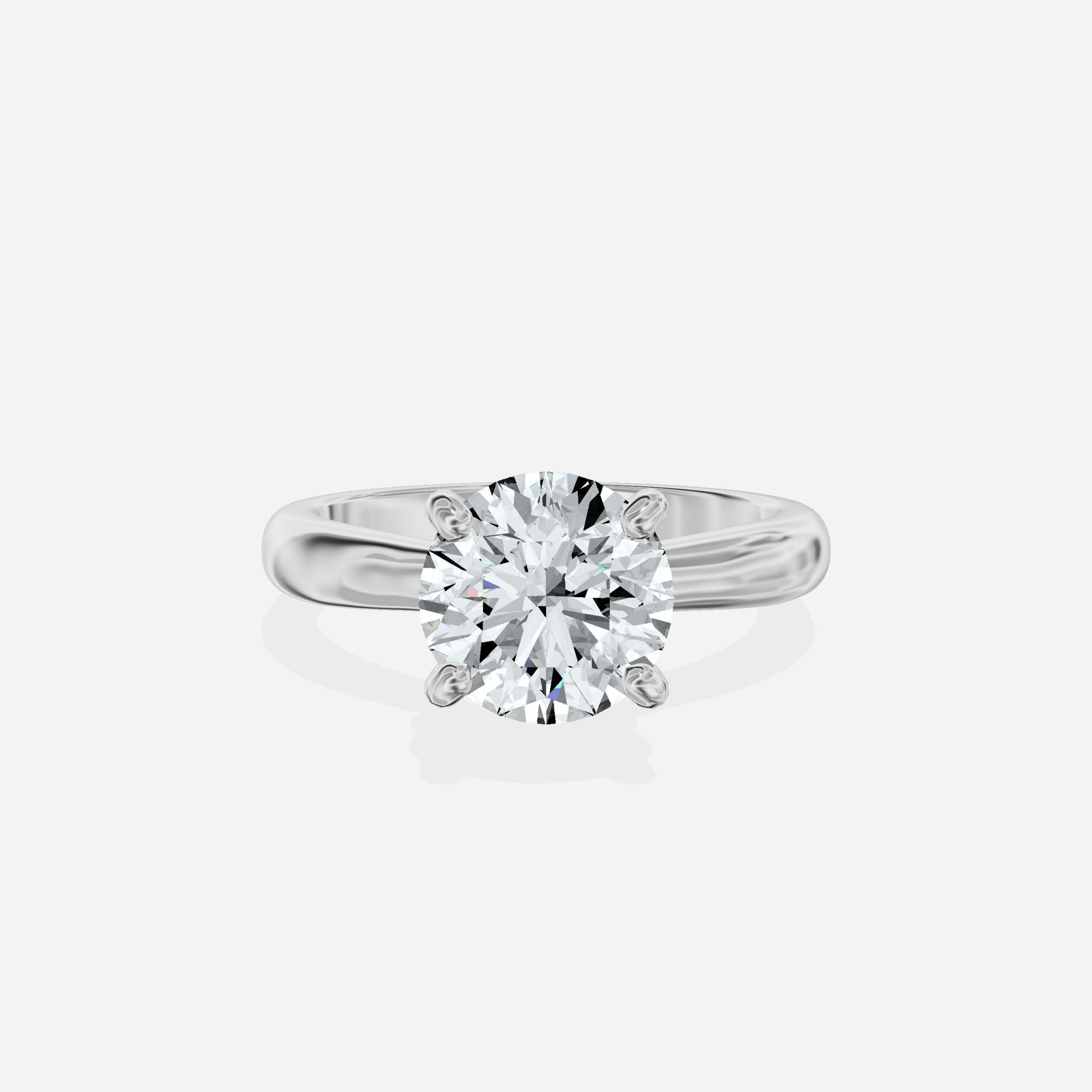 Secret Diamond Solitaire Engagement Ring