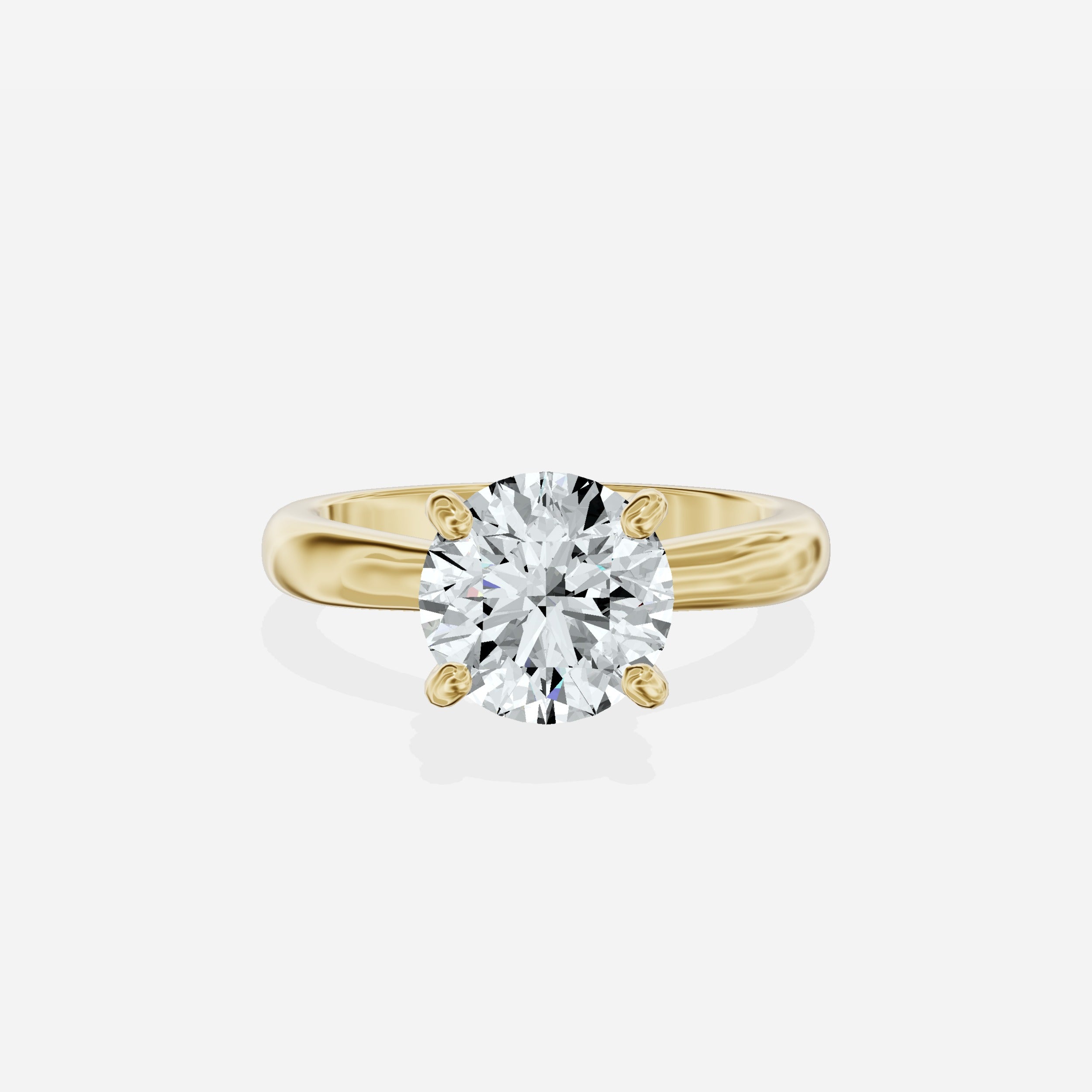 Secret Diamond Solitaire Engagement Ring