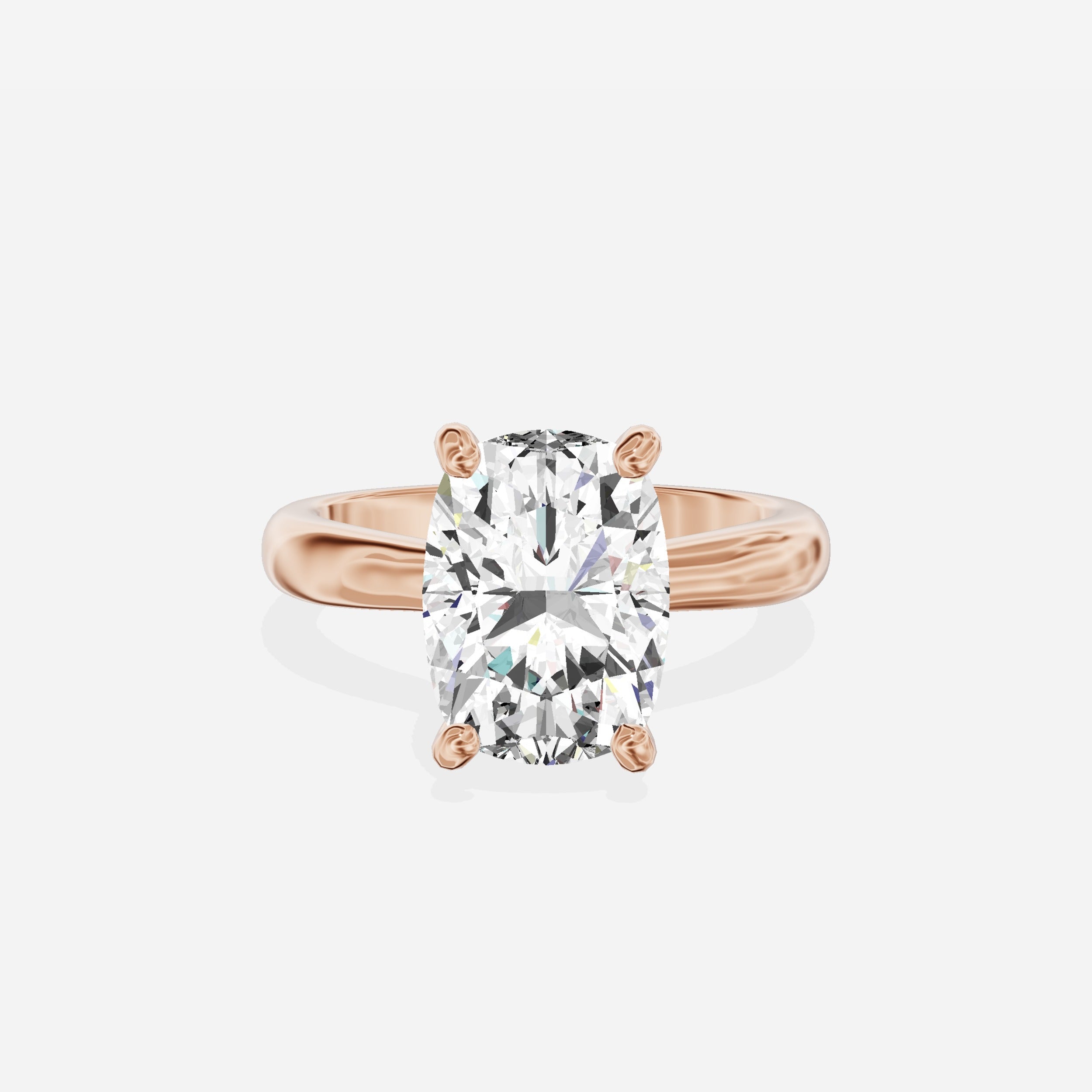 Secret Diamond Solitaire Engagement Ring