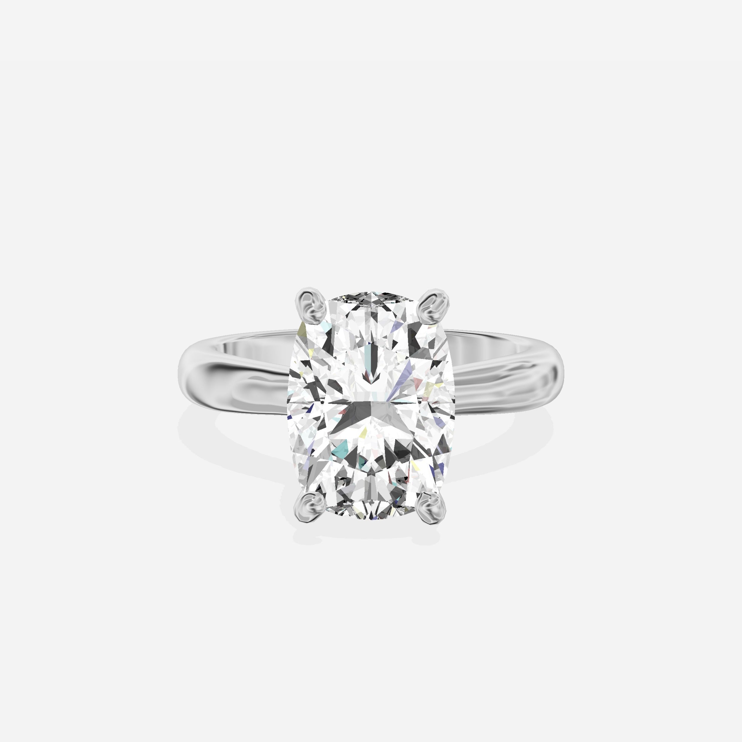 Secret Diamond Solitaire Engagement Ring
