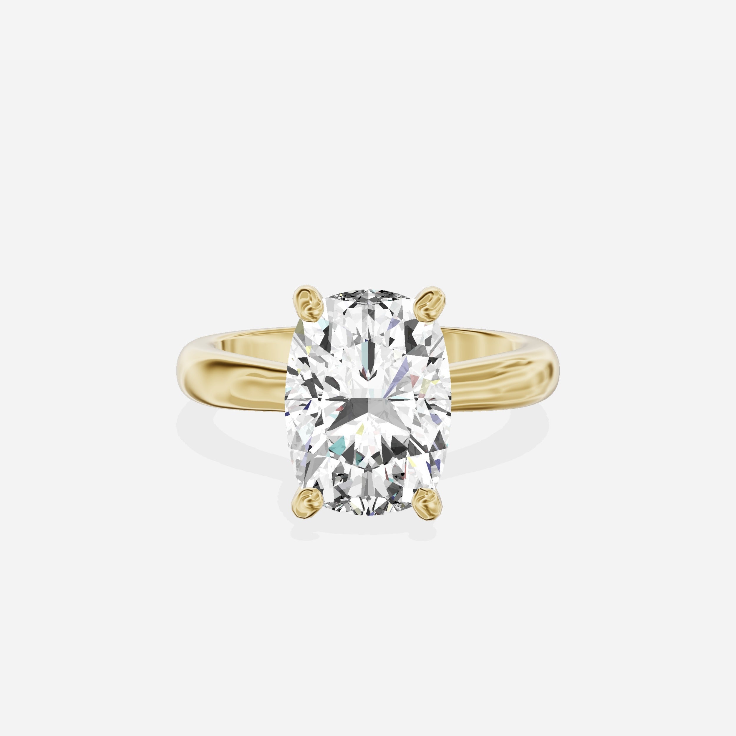 Secret Diamond Solitaire Engagement Ring