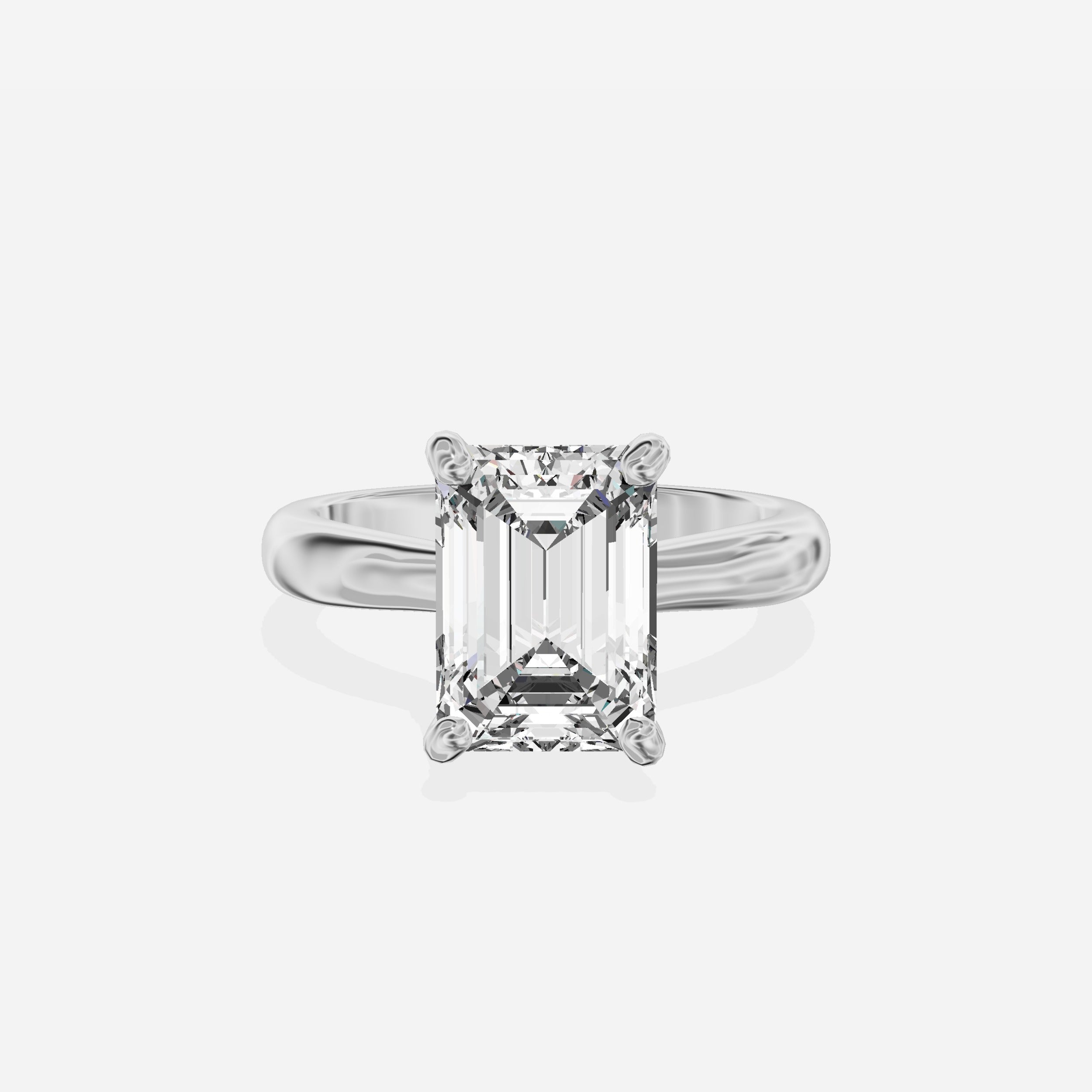 Secret Diamond Solitaire Engagement Ring