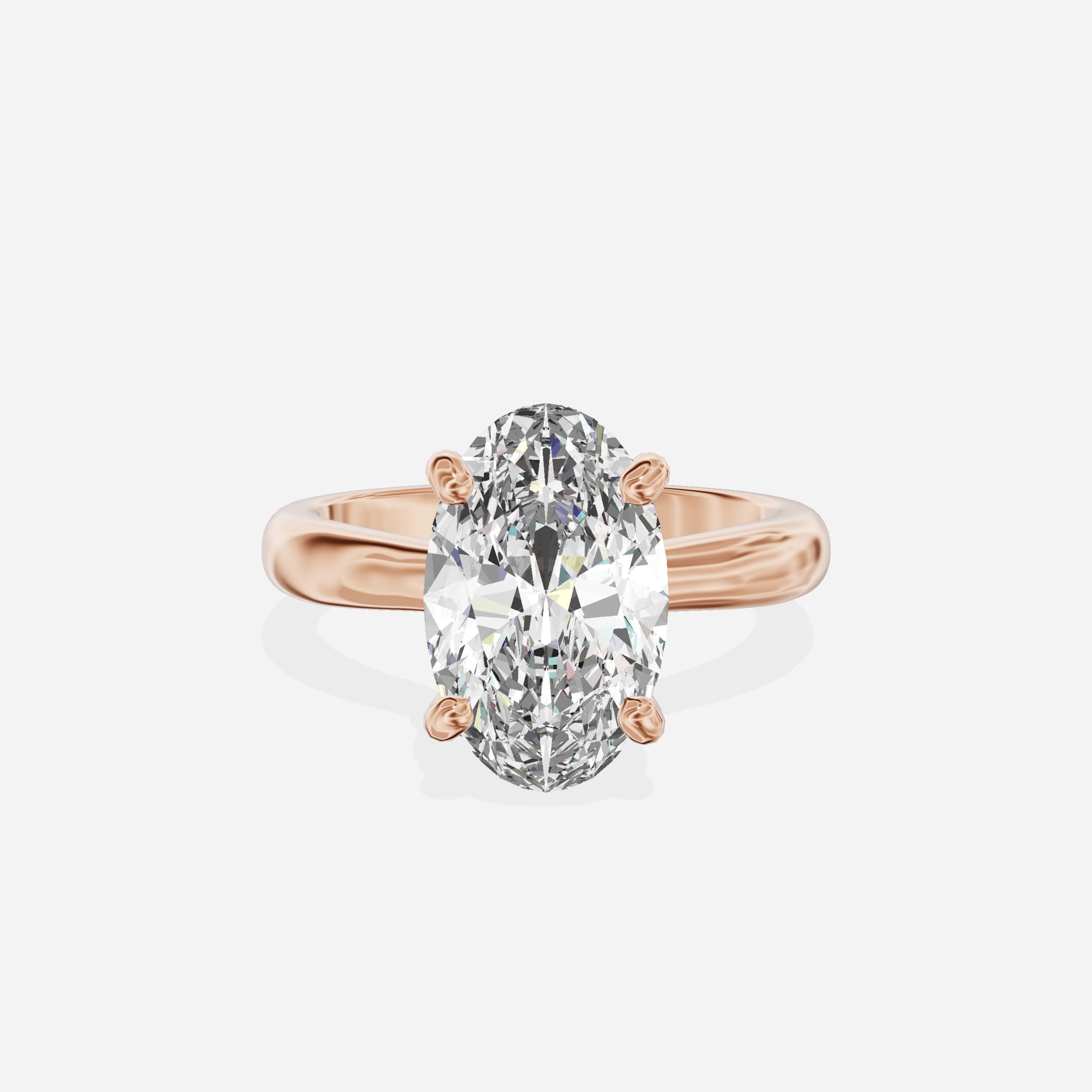 Secret Diamond Solitaire Engagement Ring