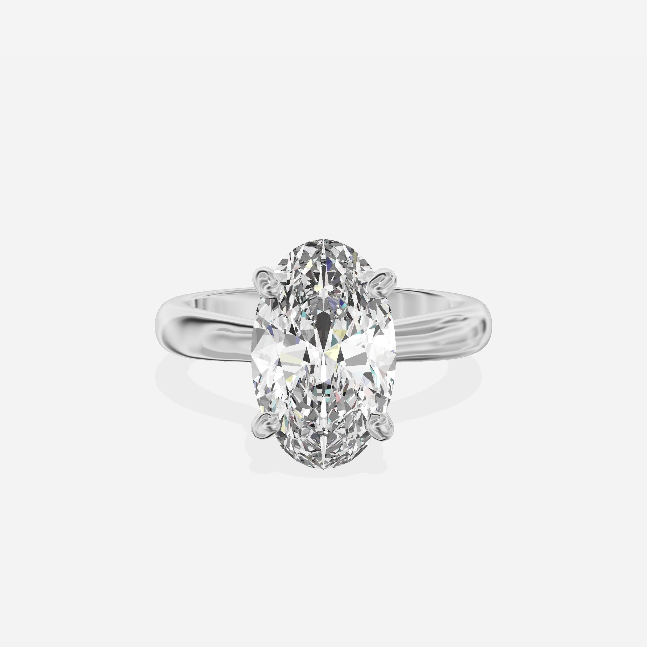 Secret Diamond Solitaire Engagement Ring