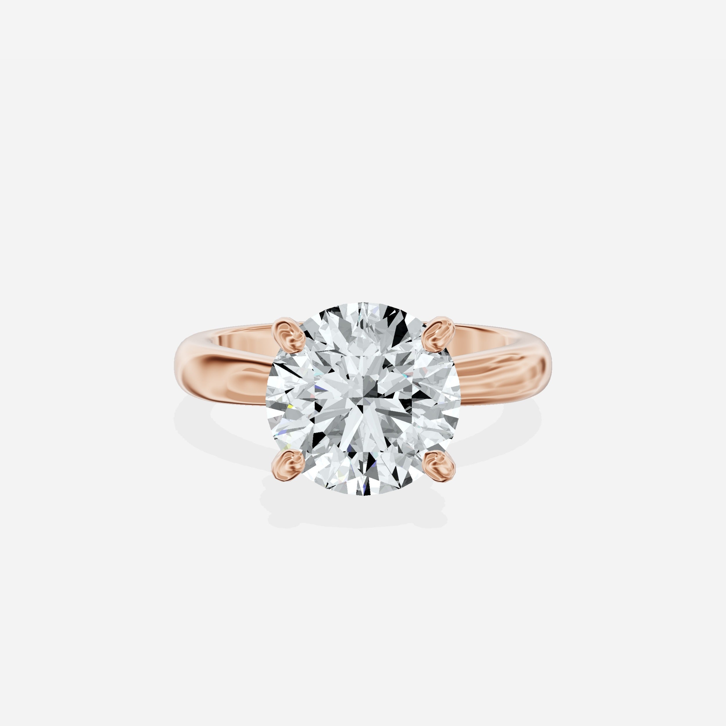Secret Diamond Solitaire Engagement Ring