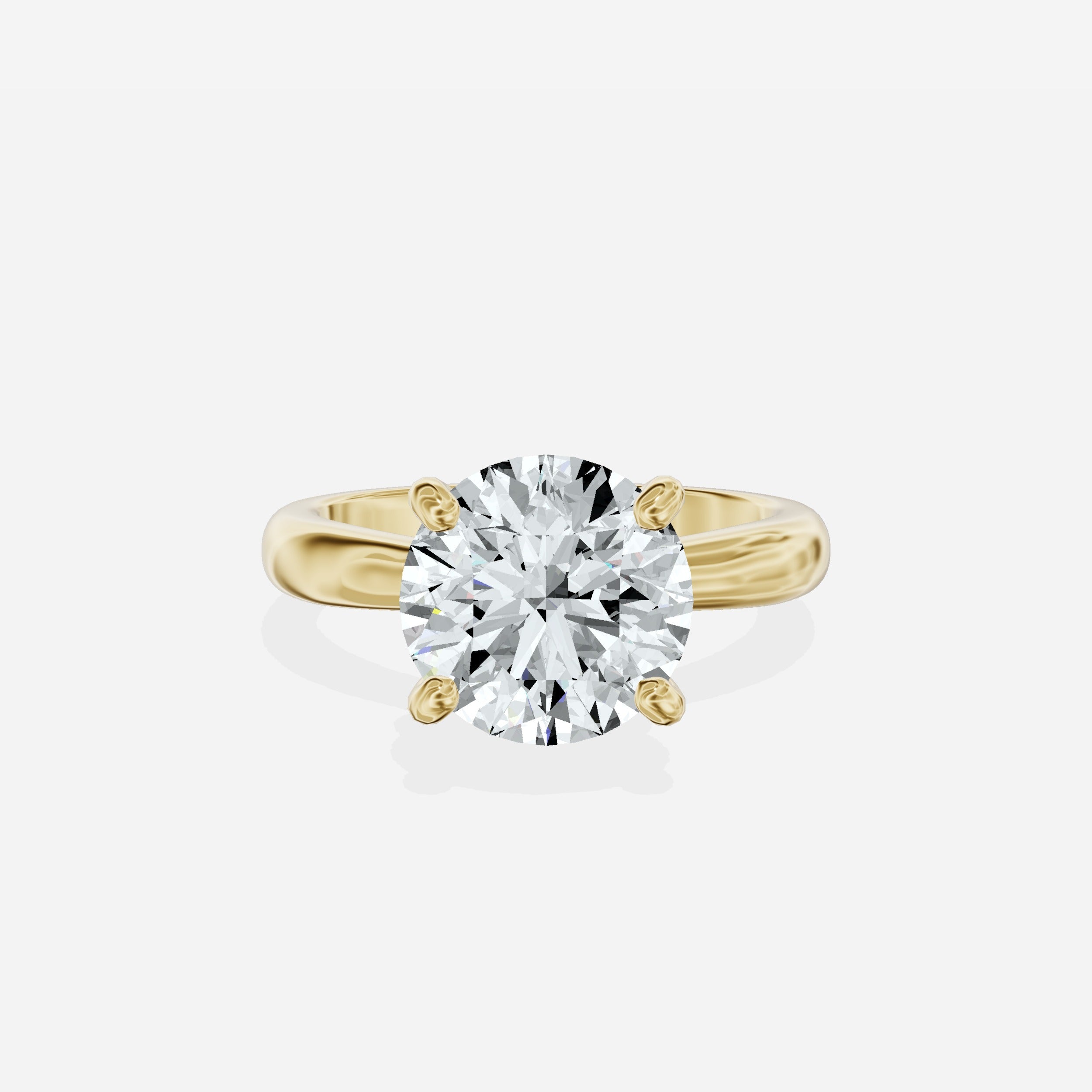 Secret Diamond Solitaire Engagement Ring