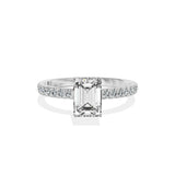 Rose Hidden Halo Engagement Ring