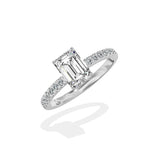 Rose Hidden Halo Engagement Ring