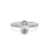 Rose Hidden Halo Engagement Ring