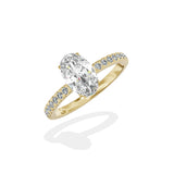 Rose Hidden Halo Engagement Ring