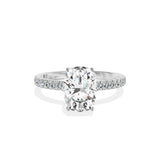 Rose Hidden Halo Engagement Ring