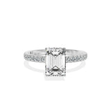 Rose Hidden Halo Engagement Ring