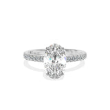 Rose Hidden Halo Engagement Ring