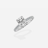 Rose Hidden Halo Engagement Ring