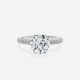 Rose Hidden Halo Engagement Ring
