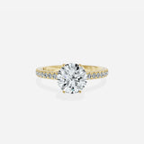 Rose Hidden Halo Engagement Ring