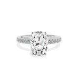Rose Hidden Halo Engagement Ring