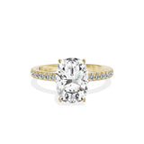 Rose Hidden Halo Engagement Ring