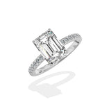 Rose Hidden Halo Engagement Ring