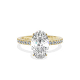 Rose Hidden Halo Engagement Ring