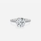 Rose Hidden Halo Engagement Ring