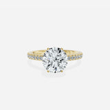 Rose Hidden Halo Engagement Ring