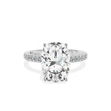 Rose Hidden Halo Engagement Ring