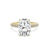 Rose Hidden Halo Engagement Ring