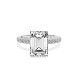Rose Hidden Halo Engagement Ring