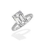Rose Hidden Halo Engagement Ring