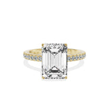 Rose Hidden Halo Engagement Ring