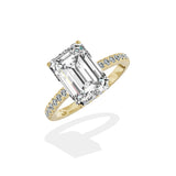 Rose Hidden Halo Engagement Ring