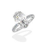 Rose Hidden Halo Engagement Ring
