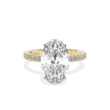 Rose Hidden Halo Engagement Ring