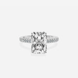 Rose Hidden Halo Engagement Ring