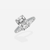 Rose Hidden Halo Engagement Ring