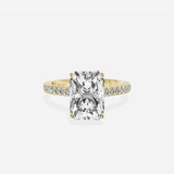 Rose Hidden Halo Engagement Ring
