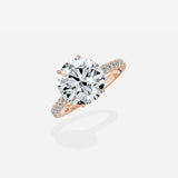 Rose Hidden Halo Engagement Ring