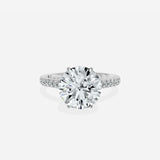 Rose Hidden Halo Engagement Ring