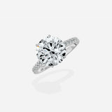 Rose Hidden Halo Engagement Ring